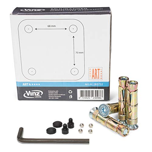 VINZ Everest muuranker / grondanker | ART4 certificaat | beugeldikte Ø14 mm | voor de beveiliging van motorfietsen… - Image 5