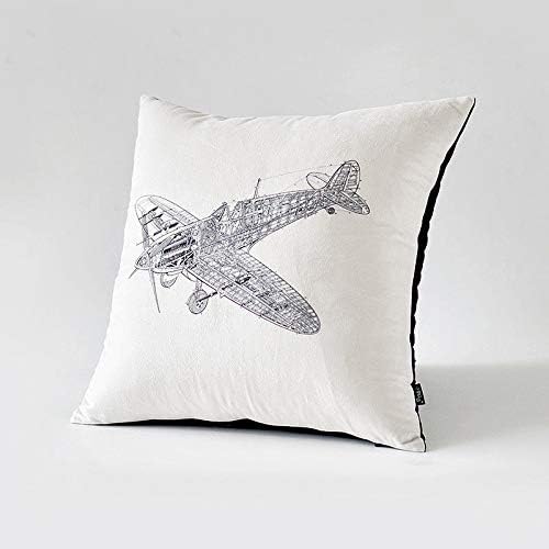 WSAD Sofa Car Office Seat Cushion Cover, Home Creative Pillow Case,55 * 55Cm,A