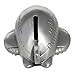 JustNile Vintage Detail Engraved Tiny Exquisite Metal Piggy Bank/Savings/Coin/Money Box - Mini Airplane with Movable Wheels│Satin Brass Finish