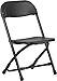 Flash Furniture Kids Black Plastic Folding Chair