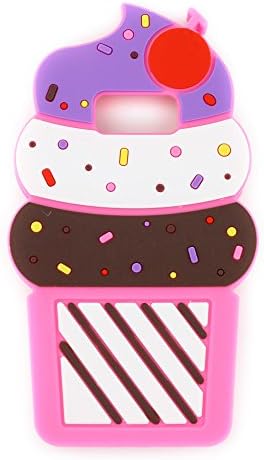 Galaxy S8 Case, 3D Cute Cartoon Cherry Cupcakes Ice Cream Shaped Soft Silicone Case Bumper Back Cover for Samsung Galaxy S8 (5.8" Inch) 2017 Release (Rose)