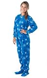 Footed Pajamas - Its A Snow Day Adult Fleece