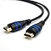 BlueRigger High Speed HDMI cable with Ethernet (3 Feet) - Ultra-thin and flexible - Supports 3D and Audio Return