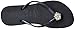 Havaianas Women's Slim Crystal Poem Sandal, Black/Dark Grey/Dark Grey,37/38 BR (7-8 M US)