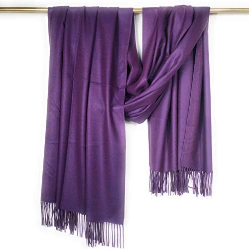 100% Cashmere Shawl Wrap with Fringe 