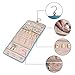 BAGSMART Travel Hanging Jewelry Organizer Case Foldable Jewelry Roll with Hanger for Journey-Rings, Necklaces, Bracelets, Earrings, Teal