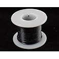 Adafruit Solid-Core Wire Spool - 25ft - 22AWG - Black [ADA290]