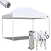 Eurmax 10x15 Ft Premium Ez Pop up Canopy Instant Canopies Shelter Outdoor Party Gazebo Commercial Grade Bonus Roller Bag (White)