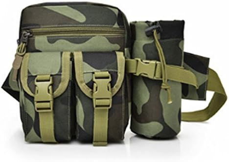Huahuamini Men's Multifunctional Canvas Messenger Handbag Outdoor Sports Over Shoulder Crossbody Side Bag (Army Green Camo)