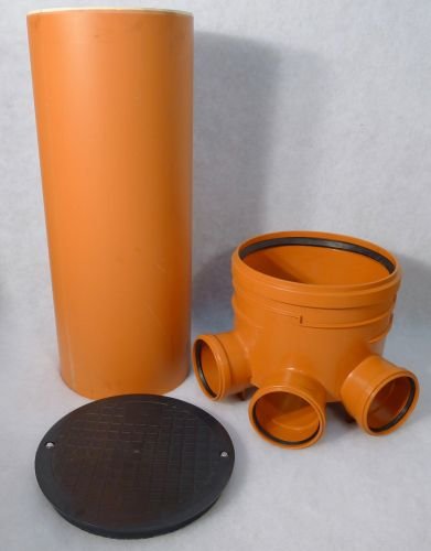 KG Schacht DN 400 Komplett SET Rohr Kanal Entwässerung mehrf.