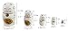 Creative Cute Fortune Cat Lucky Cat Handmade Wooden Russian Nesting Dolls Matryoshka Dolls Set 5 Pieces For Kids Doll Toy Birthday Christmas Gift Home Decoration (White)