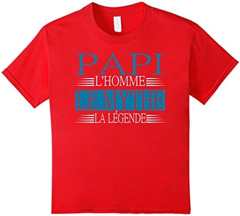 Kids Papi le homme le mythe la legende vetements 4 Red