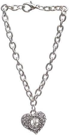 Justin Bieber Crystal Heart Bracelet