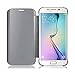 Hovisi Luxurious Shiny Flip Case Cover Samsung Galaxy S6 Edge Plus (Silver)