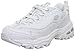 Skechers Sport Women's D'Lites Lace-Up Sneaker, White/Silver, 11 M US