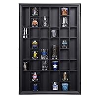 Gallery Solutions 17x21 Display Hinged Front, Black Shot Glass Case OD 17.8875X21.3125,
