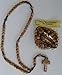 FavorOnline Original Jerusalem Olive Wood Rosary from The Holy Land in a Cellophane Pouch