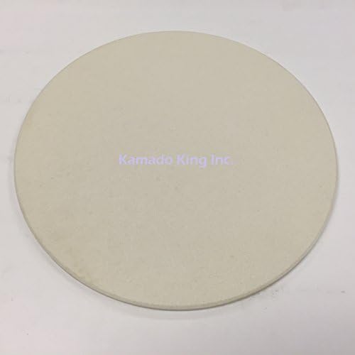 14" round x 3/8" thick Pizza Baking Stone for Large Big Green Egg BGE genuine earthenware by Kamado King