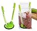 Baggy Rack - (6 Pack) Sandwich Bag Racks, Clip Food Storage Bags Onto Holder, Best Opener for Freezer & Storage Baggie - Ideal Plastic Kitchen, No Hassle Cooking Gadget Solutions For a Clean Pour