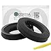 Geekria Comfort Laminated Fabric Replacement Ear Pads for Sennheiser HD 598/ 598SE/ 598CS/ 598SR/ 595/599/ 599SE Headphones, Repair Parts (Black)