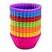 SAWNZC Silicone Lunch Box Dividers, 36 Pcs Reusable Cupcake Liners Muffin Cups for Baking, Colorful Bento Box Dividers Accessories for Kids