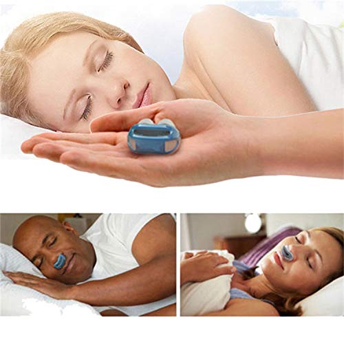 Enshey Anti Snoring Devices, Silicone Snore Stopper Air Cleaning Breathing Device Nose Clip Nasal Dilators Filters Sleeping Equipment Defense Nose (White)