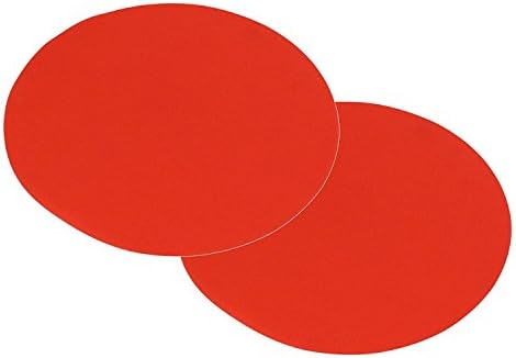 (2 PACK) Red Silicone 12 Inch Diameter Microwave Mat