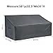 Patio Watcher 2 Seater Patio Loveseat Cover,Durable and Waterproof Outdoor Sofa Cover,Lawn Patio Furniture Covers with Secure Buckle Straps-Grey-58 L x 32.5
