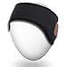 Qshell Lightweight Sporty Bluetooth Headband Washable Headwear with Speakers & Mic Hands Free Wireless Headphones Headsets Earphone for Running Jogging Skiing Skating Hiking,Christmas Gifts - Black