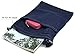 HOXIS Portable Travel Two Pocket Soft Denim Cross Body Womens Shoulder Bag Pouch (Blue)