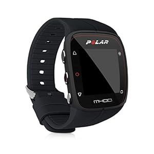 kwmobile bandje compatibel met Polar M400 / M430 – Armband voor fitnesstracker in zwart – Horlogeband