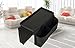 NONO Arm Rest Organizer with Table-Top, Sofa Couch Chair Armrest Caddy Pocket Organizer Great for Ipad, Remote, Game Controller, Newspaper, Book, Cups, Black