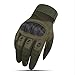 ADiPROD Tactical Gloves (1 Pair) Hard Knuckle Full Finger for Outdoor Shooting Army Airsoft Gear (Army Green, Large)
