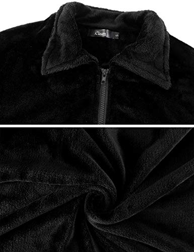 iClosam Dames badjas Zachte Fleece Kamerjas Badjas voor Dames Sjaal Handdoek Jurk Badjas Volledige Lengte met Rits - Image 7