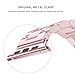 Wolait 38mm iWatch Bands Stainless Steel Replacement Metal Strap Band Compatible for Apple Watch Series2, Series1 (38mm Rose Gold)