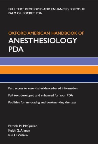 Oxford American Handbook of Anesthesiology PDA (CD)
