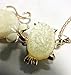 QTMY Cute Opal Cat Pendant Long Necklace for Women Girls Kids,Statement Fashion Jewelry