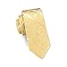 Hi-Tie Silk Woven Designer Yellow Mens Necktie Handkerchief Cufflinks Set Formal