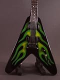 Mini Guitar METALLICA JAMES HETFIELD Green Flames