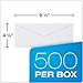Columbian Envelopes Columbian #10 Envelopes, Gummed Seal, Executive Business, 4-1/8 x 9-1/2 Inches, White, 500 Per Box (CO125)