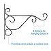 BESKIT Metal Plant Bracket 4 Packs Iron Wall Mount Lanterns Hangers for Hanging Bird Feeders, Lanterns, Wind Chimes, Planters, Outdoor Decoration Hooks (4 Pcs Black)thumb 4