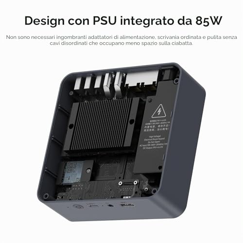 Beelink EQi13 Mini PC Windows 11 Pro, Intel Core i5 13500H (12C/16T, up to 4.7GHz), 16GB DDR4 500GB M.2 PCIe4.0 SSD Mini Computer, 4K Dual Display/HDMI/Type-C/WiFi 6/BT5.2/Dual Gigabit LAN