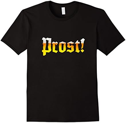 Mens Prost! Oktoberfest drinking shirt Large Black