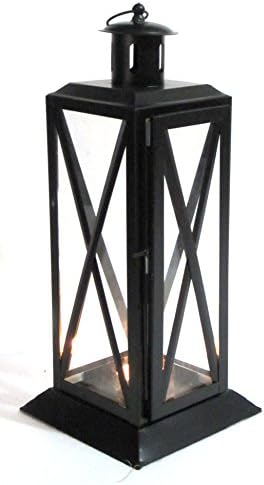 Nexplora Industries Decorative Lantern Tealight Candle Holder (Black) 33 cm