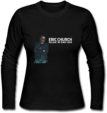 Eric Church Holdin My Own Tour 2017 Poster Design Womens Long Sleeve T-Shirts Black