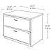 Bush Business Furniture Series A Lateral File Cabinet, 36W, Hansen Cherry/Galaxy