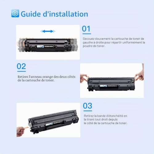 LxTek Compatible Toner Cartridges Replacement for HP CE285A 85A for LaserJet Pro P1102W P1102 M1132 M1217NFW M1212 M1212NF P1100 M1132MFP M1136 M1210 (Black, 2-Pack) | Compatible with HP Laserjet Pro P1102W P1102 M1132MFP M1217NFW M1212NF M1132 P1100 M1136 M1210 M1212 M1213NF (Black, 2 Pack)