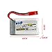 BTG 3.7V 750mAh 25C Lipo Battery for MJX X400 X400W X400C X300C X500 X800 Drone HS110 HS110W HS200 HS120 HS200W HS130 Drone Sky Viper S670 Drone-pack of 5