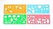 Tosnail Plastic Stencils Drawing Stencil for Kids - Pack of 24 pcs