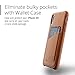 Mujjo Full Leather Wallet Case for iPhone Xr with Card Holder (Tan)